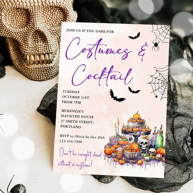 Halloween Party Costumes & Cocktails Invitation (Creator Uploaded)