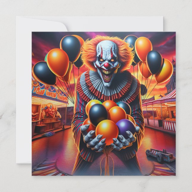 Halloween Party | Creepy Clown  Themed (Front)