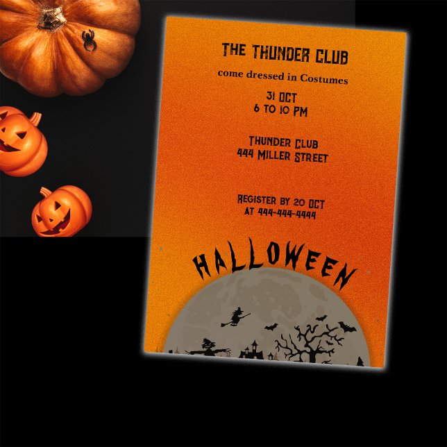 Halloween Party Customise Invitation (Creator Uploaded)
