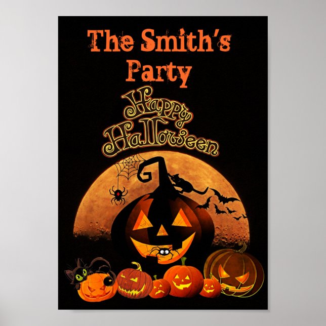 Halloween Party (Customise it!) Poster (Front)