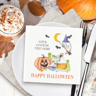 Halloween Party Cute Ghost and Magic Potion Napkin