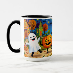 Halloween Party - Cute Illustration Kids Mug