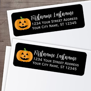 Halloween Party - Cute Pumpkin Return Address Label