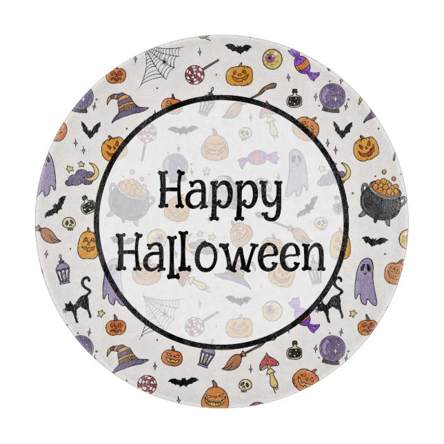 Halloween Party Cutting Board (Front)