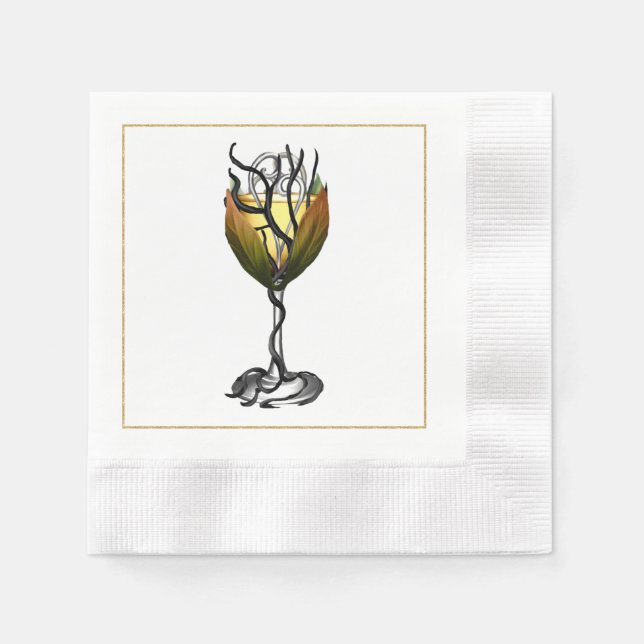 Halloween Party Drink Paper Napkin (Front)