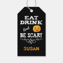 Halloween Party Eat Drink & Be Scary Pumpkin Face