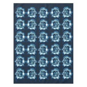 Halloween Party Evil Blue Pumpkin Horror Scary Tablecloth