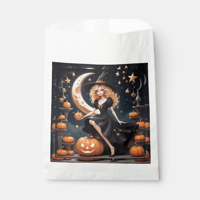 Halloween Party Favour Bags Witch (Front)