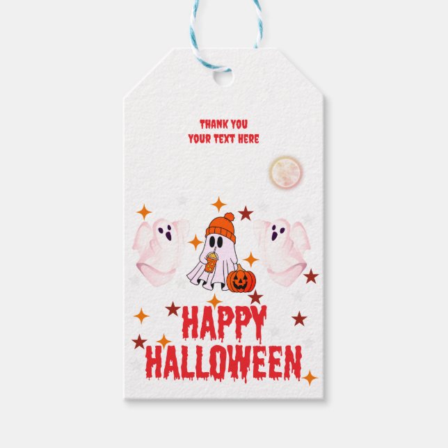 Halloween Party Favour Tag | Spooky Gift Label (Front)