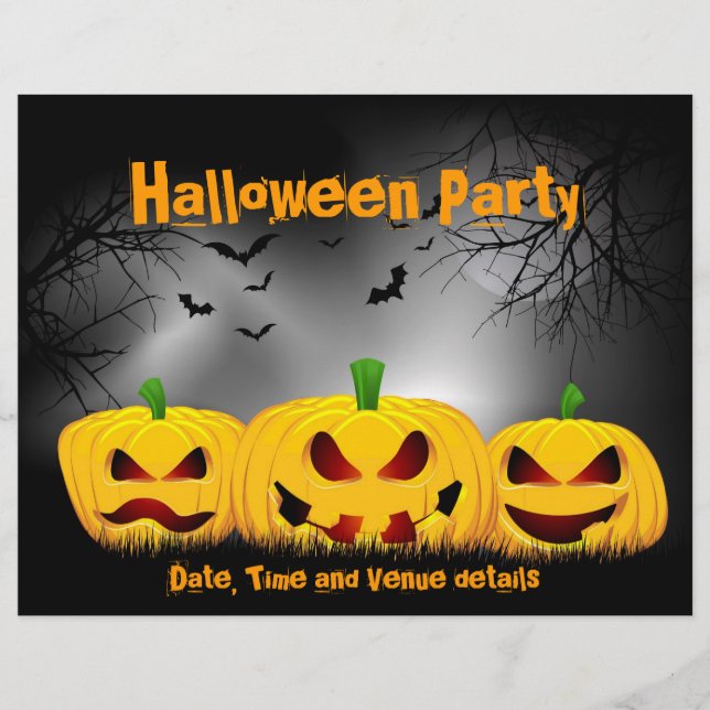 Halloween party flyer (Front)