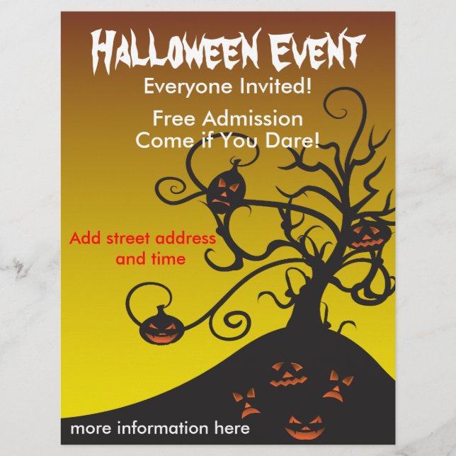 Halloween Party Flyer (Front)