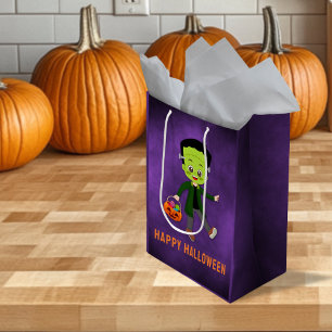 Halloween Party for Kids Frankenstein Medium Gift Bag