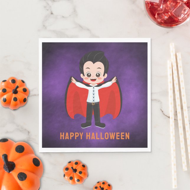 Halloween Party for Kids Vampire Paper Napkin (Creator Uploaded)