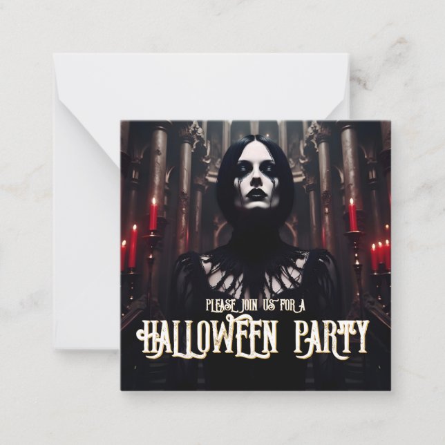 Halloween Party – Gothic Dark Invitation (Front)