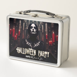Halloween Party – Gothic Dark Invitation Metal Lunch Box