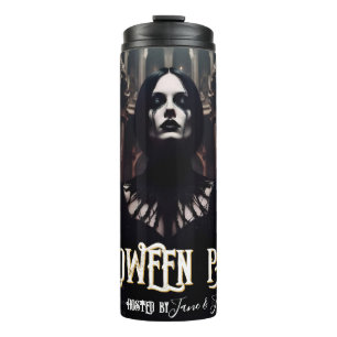 Halloween Party – Gothic Dark Invitation Thermal Tumbler