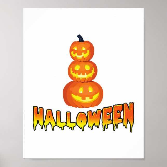 Halloween Party, Halloween Pumpkins Poster (Front)