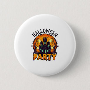 Halloween Party Haunted House Pumpkin Bats_1 6 Cm Round Badge