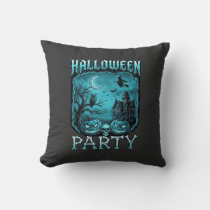Halloween Party Haunted House Pumpkins Skull Witch Cushion