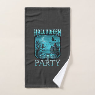 Halloween Party Haunted House Pumpkins Skull Witch Hand Towel