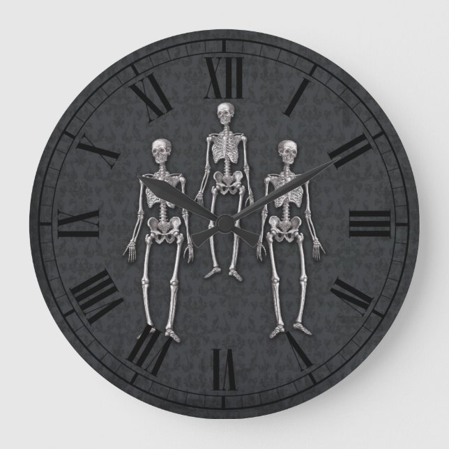 Halloween Party Haunted House Victorian Gothic Large Clock (Front)