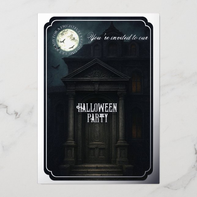 Halloween Party - Haunted Mansion & full moon (Front)