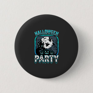 Halloween Party Haunted Pumpkin Vector Design 6 Cm Round Badge