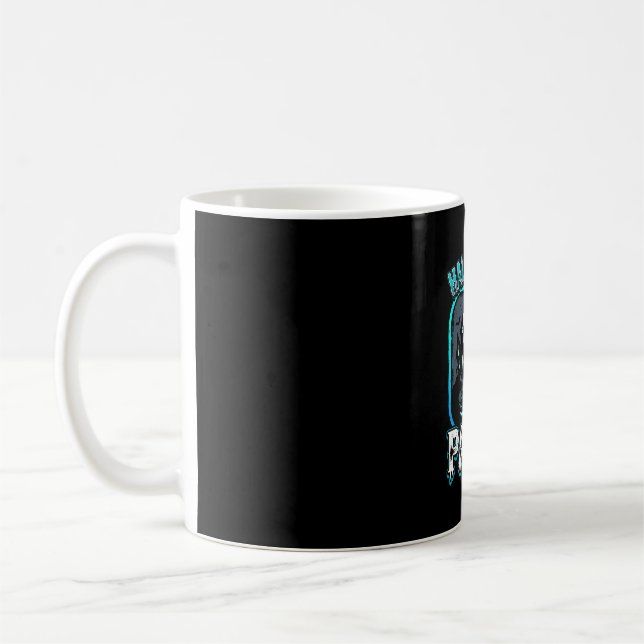 Halloween Party Haunted Pumpkin Vector Design Coffee Mug (Left)