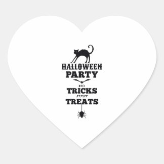 Halloween Party Heart Sticker