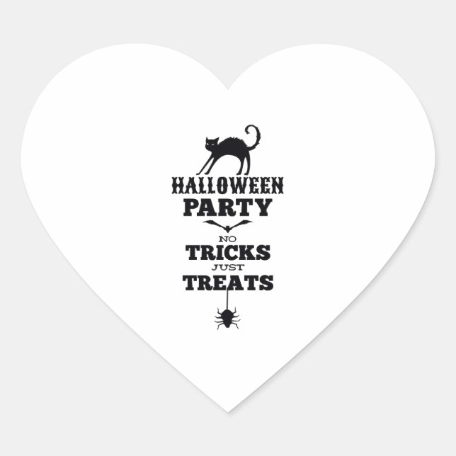 Halloween Party                                Heart Sticker (Front)