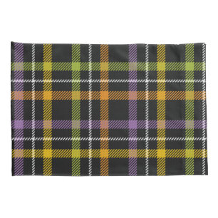 Halloween Party Holiday Custom Retro Plaid Pillowcase