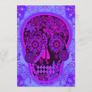 Halloween Party | Hot Pink and Blue Glow Invitation