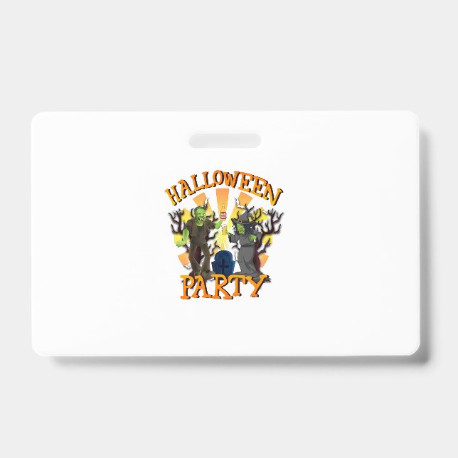 Halloween Party                                 ID Badge (Front)