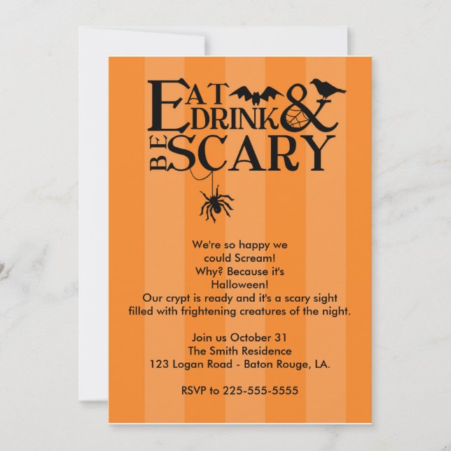 Halloween Party Invitation (Front)