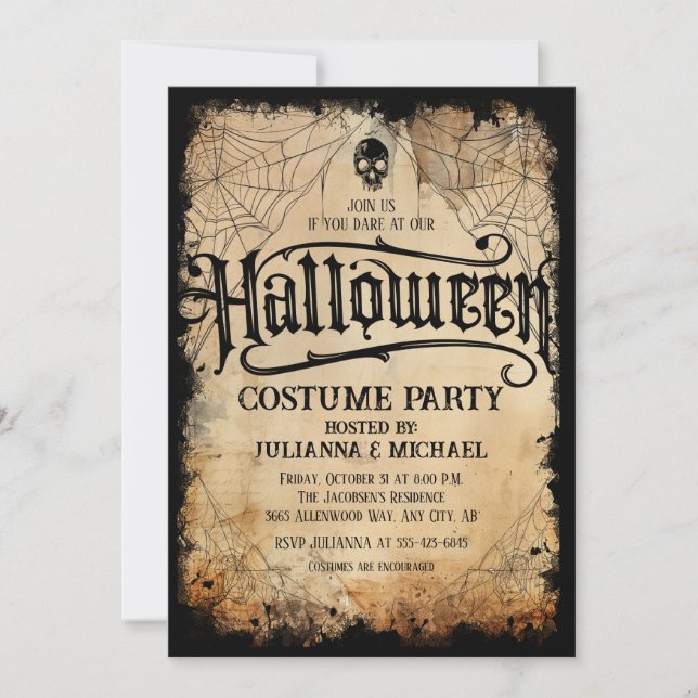 Halloween Party Invitation (Front)