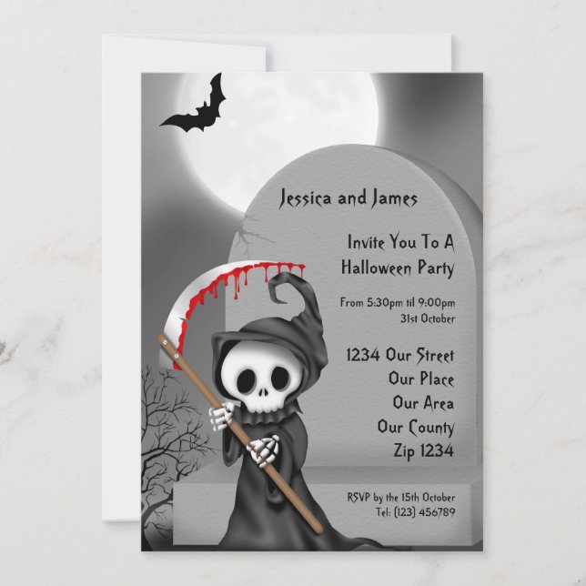 Halloween Party Invitation (Front)