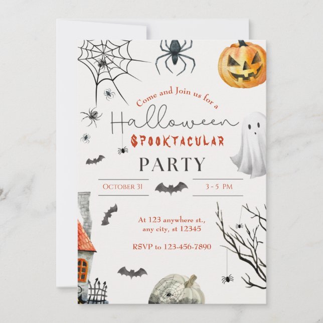 Halloween Party Invitation (Front)