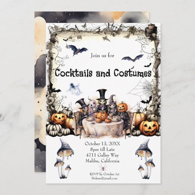 Halloween Party Invitation (Front/Back)
