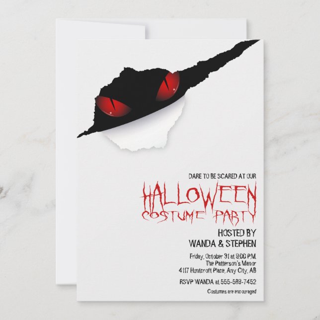 Halloween Party Invitation (Front)