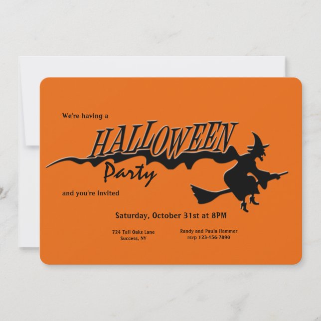 Halloween Party Invitation (Front)