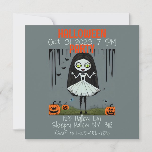 Halloween Party Invitation (Front)