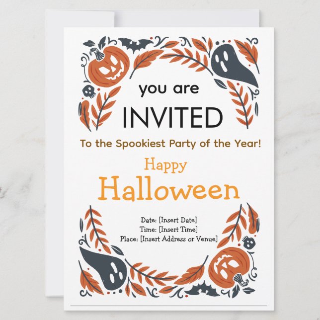 Halloween Party Invitation (Front)