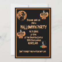 Halloween party invitation