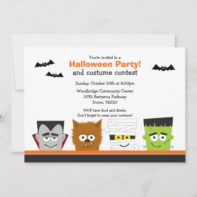 Halloween Party Invitation (Front)