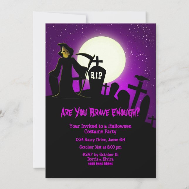 Halloween Party Invitation (Front)