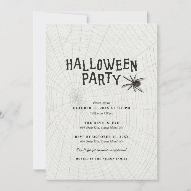 Halloween Party Invitation (Front)