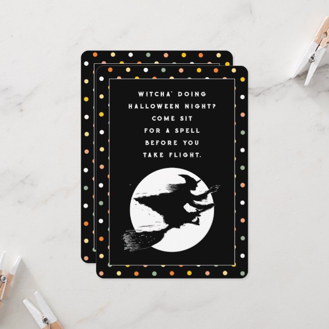 Halloween Party Invitation (Front/Back In Situ)