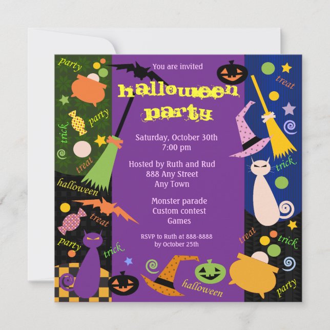 Halloween Party Invitation 0001 (Front)