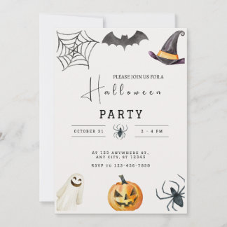 Halloween Party Invitation Card
