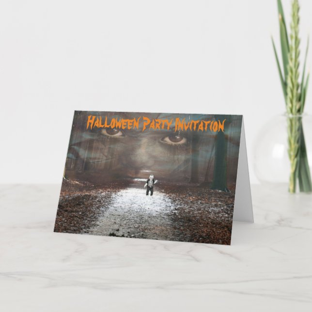 Halloween Party Invitation. Card (Front)